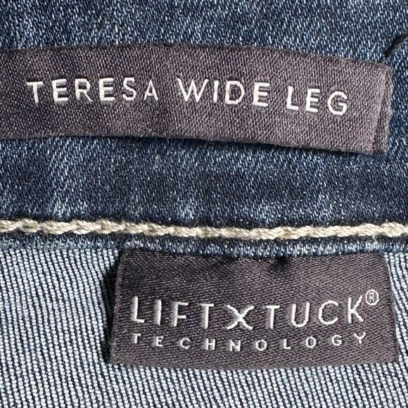 NYDJ Women's Teresa Wide Leg Jean Size 2 Blue Lift X Tuck Technology Very Soft - Picture 8 of 14